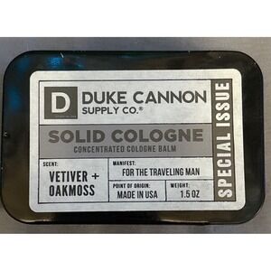 NEW Duke‎ Cannon Solid Cologne, Special Issue - Vetiver & Oakmoss